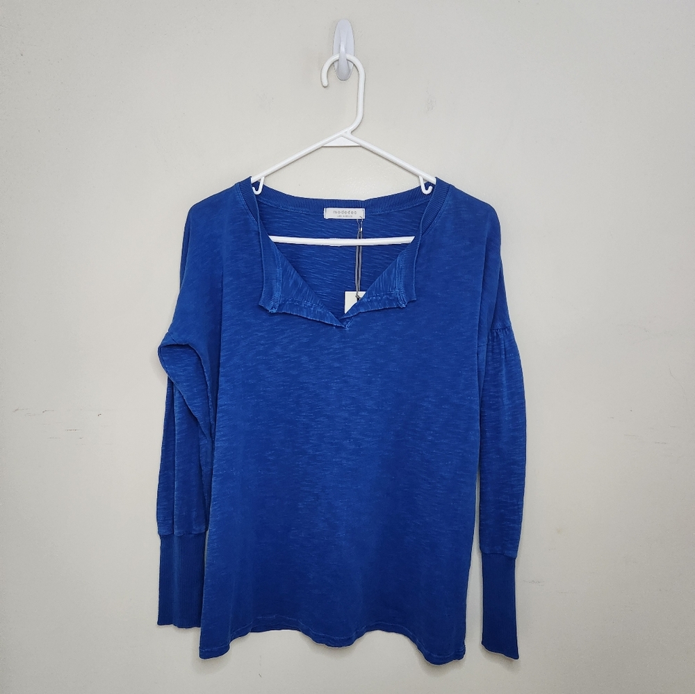 Women's Mododoc Blue Shirt Sz Small NWT
